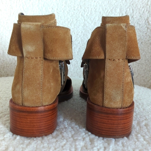 3.1 Philip Lim Brown suede cutout Adis ankle boots - Picture 4 of 11